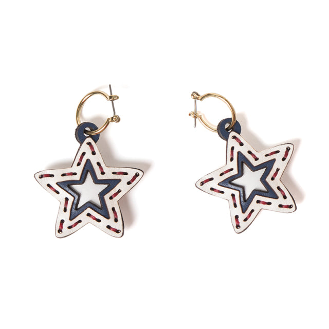 Leather Charm Earrings [SDL-7009]