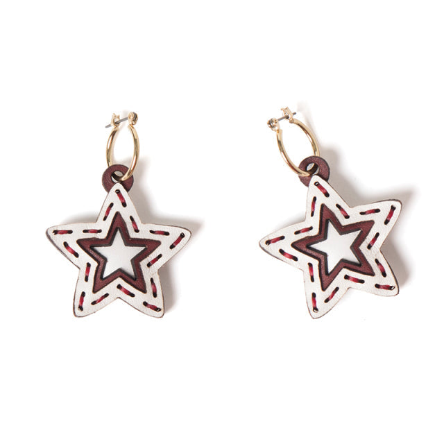 Leather Charm Earrings [SDL-7009]