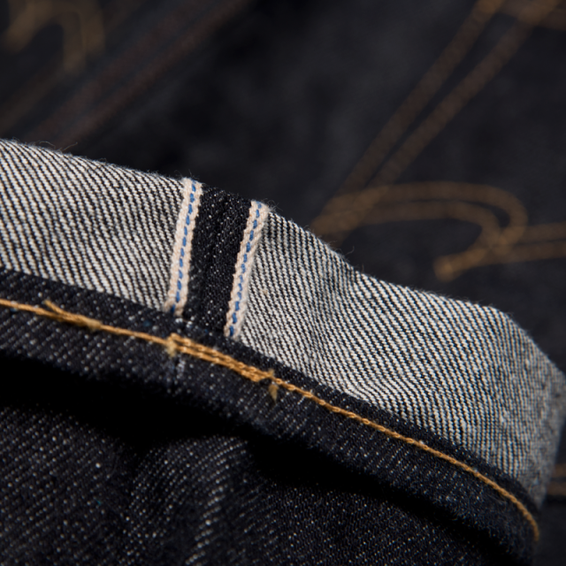 15oz Loose Straight Jeans with Cinch Back (38/40) [SD-102CB-BIG]