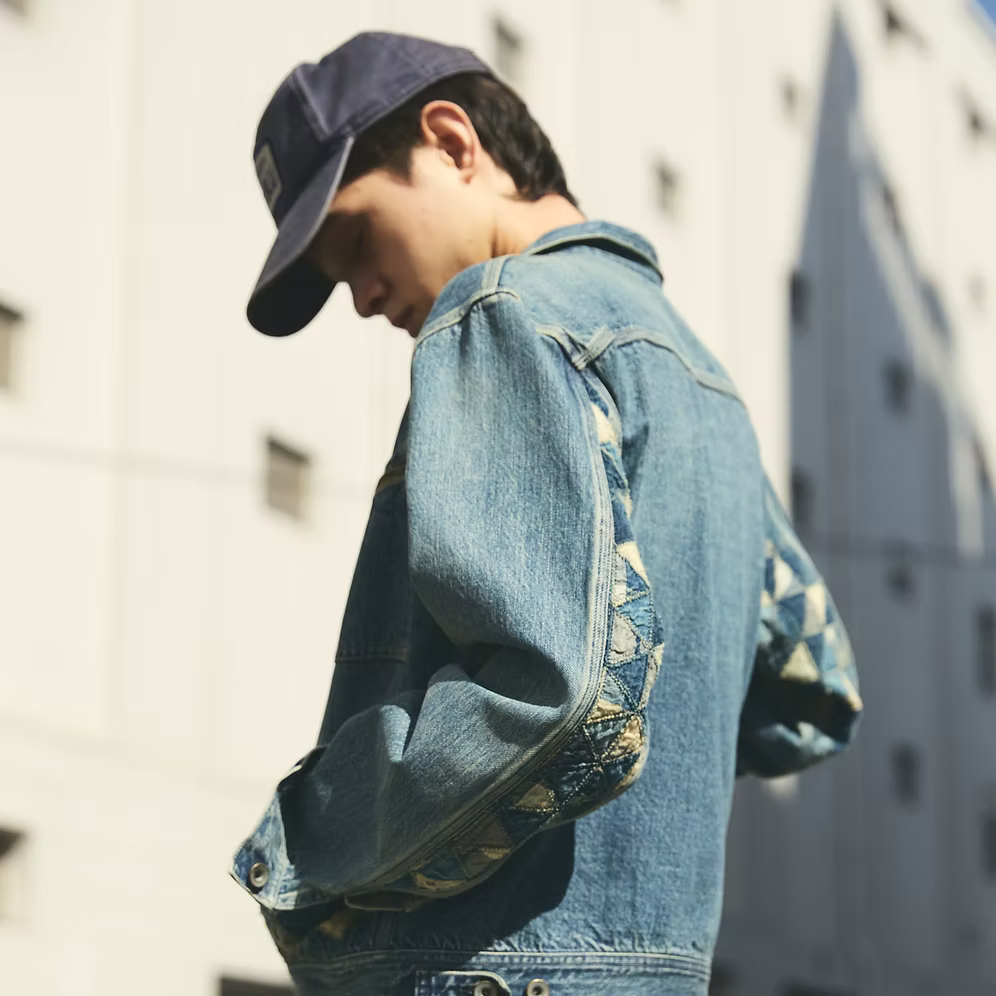 Tsugihagi Denim Zipper Jacket【MSP-4004】