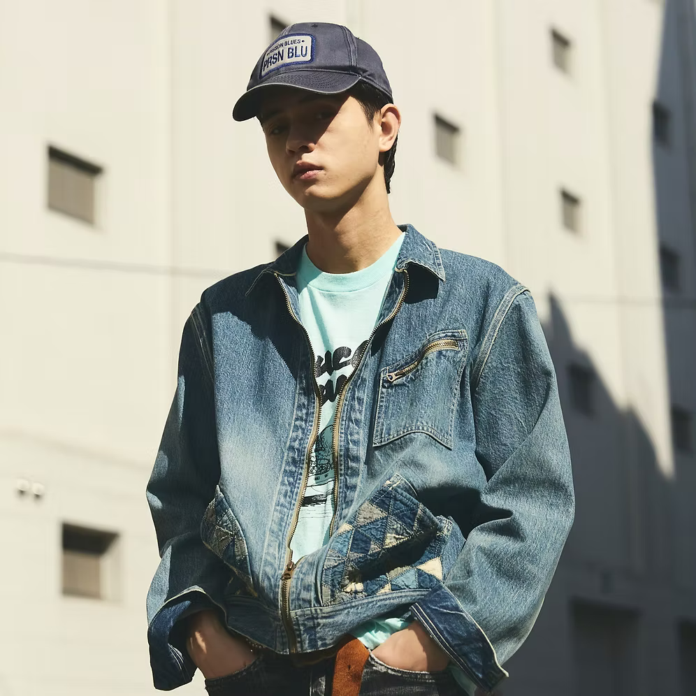 Tsugihagi Denim Zipper Jacket【MSP-4004】