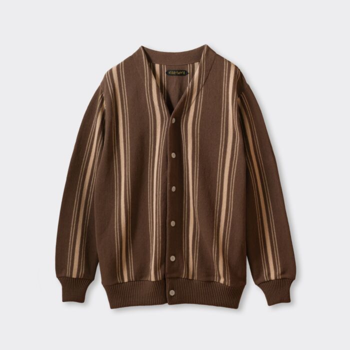 Stripe Knit Cardigan [OR-4293]