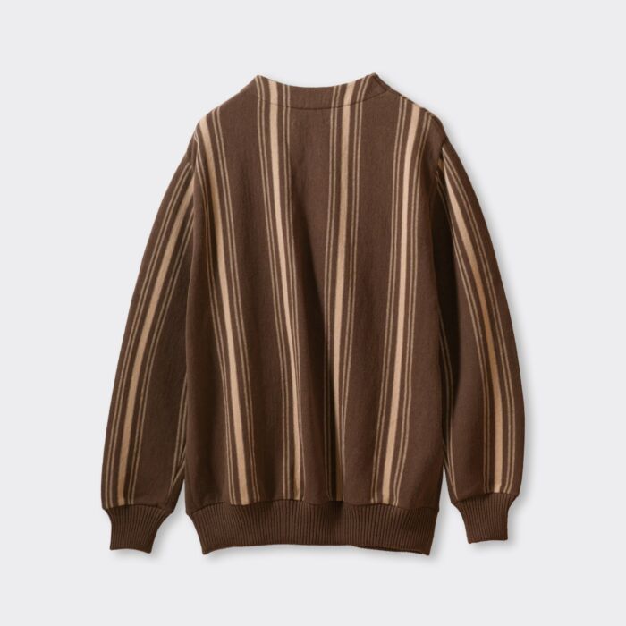Stripe Knit Cardigan [OR-4293]