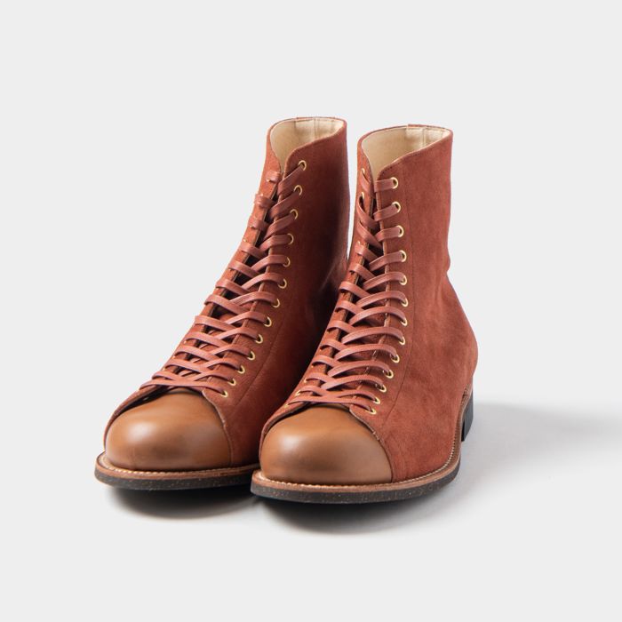 Leather Hi-Top Shoes [OR-7222A]