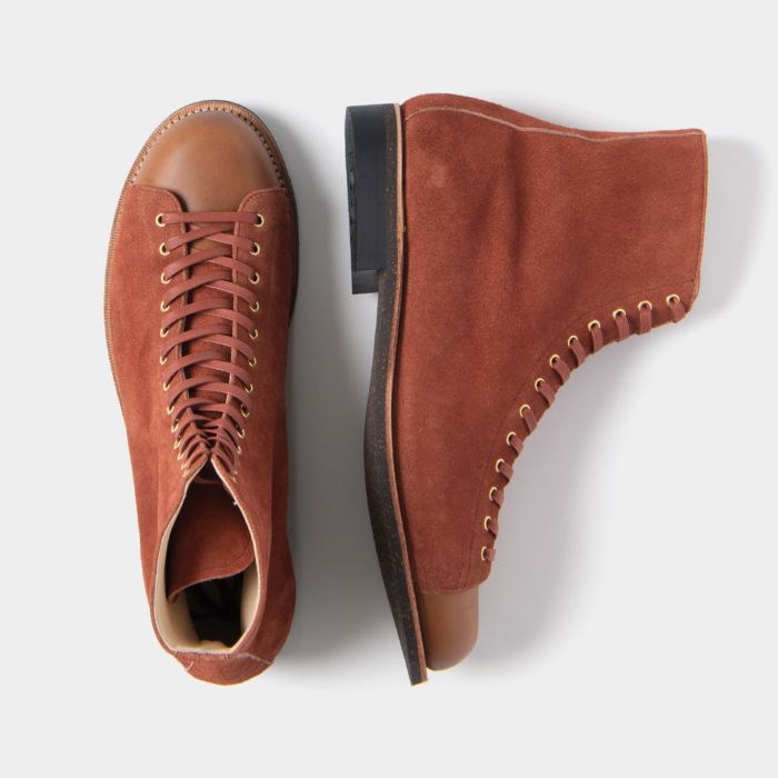 Leather Hi-Top Shoes [OR-7222A]